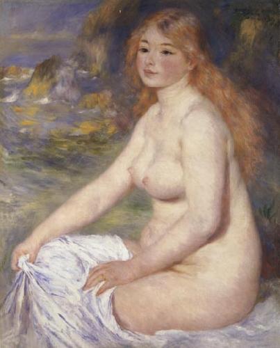 Pierre Renoir Blonde Bather oil painting picture